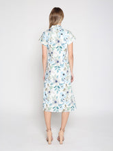 Load image into Gallery viewer, Flower print cross body short sleeve dress
