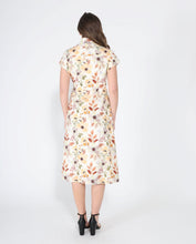 Load image into Gallery viewer, Flower print cross body short sleeve dress
