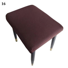 Load image into Gallery viewer, Flower Printed Seat Protector Square Stool Chair Cover Removable Dustproof Elastic Stool Covers For Bedroom Kitchen Square Stool Stool Covers Breathable Chair Seat Slipcover Barstool Cover for Rectangle Stools
