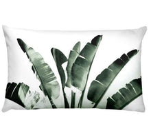 Load image into Gallery viewer, Flowers Birds Green Plants Printed Waist Pillowcase Home Pillow Decoration Tropical Green Texture Exotic Flower Cotton Linen Outdoor Pillow Cases Sofa Bed Throw Pillow 50x30CM

