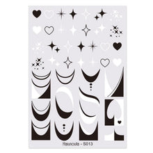 Load image into Gallery viewer, Flowers Leaves Line 3D Nail Stickers Autumn Winter Fall Leaf Design Transfer Sliders Abstract Waves Nail Art Decals Manicures  Decal Self-Adhesive 3D Wave Design Decoration for Women Girls Tape Nail Art Stickers Decal Decoration
