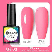 Load image into Gallery viewer, Fluorescent Gel Nail Polish Yellow Green High Quality Colors UV Strong Matte Effect Luxury Design For Girls and Women
