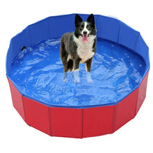 Load image into Gallery viewer, Foldable Pet Dog Cat Swimming Pool PVC Bathing Washing Dog Tub Bed Large Small Dog Swimming House Bed Summer Pool Portable Bathtubs PVC Non-Slip Foldable For small and Medium Dog
