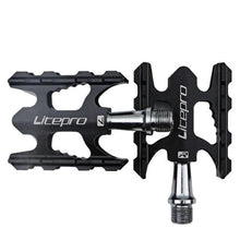 Load image into Gallery viewer, Folding Bike Pedal Sealed Bearing Aluminum Alloy Non-slip Road Bike Universal Bicycle Pedal For Universal Bikes Mountain Bike Pedals Pedals Ultra Light Aluminum Alloy Platform Pedals Sealed Bearing Non-Slip Bicycle Pedal For Road Bike
