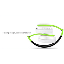 Load image into Gallery viewer, Folding Bluetooth White Blue Wireless Stereo Headphones Headset Mic Support Comfortable Earmuffs Modern Simple Design
