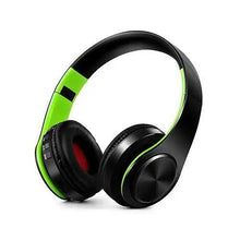 Load image into Gallery viewer, Folding Bluetooth White Blue Wireless Stereo Headphones Headset Mic Support Comfortable Earmuffs Modern Simple Design
