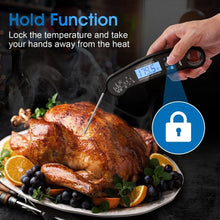 Load image into Gallery viewer, Food Kitchen Thermometer For Barbecue Grill Thermometer Waterproof Instant Read Meat Thermometer Waterproof Ultra Fast Digital Cooking Thermometer With Backlight &amp; Calibration Food Thermometer For Kitchen BBQ Grill Smoker Oil Fry Kitchen Cooking Tools
