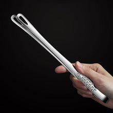 Load image into Gallery viewer, Food Tongs Stainless Steel Barbecue Tongs Meat Salad Steak Food Serving Tongs Tweezers Long BBQ Cooking Tongs Kitchen Utensils Stainless Steel Kitchen BBQ Tongs
