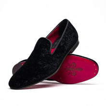 Load image into Gallery viewer, 10-520-BLK FORMAL II Velvet Tuxedo Shoe, Black
