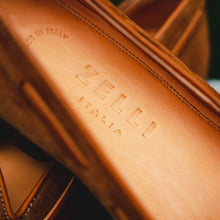 Load image into Gallery viewer, 16-583-TAB FRANCO Suede Calfskin Tassel Loafer, Tobacco
