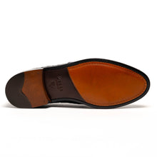 Load image into Gallery viewer, 13-581-BLK FRANCO Ostrich Tassel Loafer, Black
