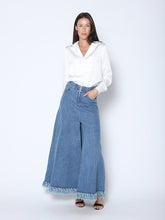 Load image into Gallery viewer, Frayed Raw Hem Wide Leg Slouchy Denim Pants
