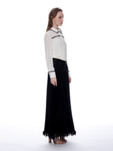 Load image into Gallery viewer, Frayed Raw Hem Wide Leg Slouchy Denim Pants
