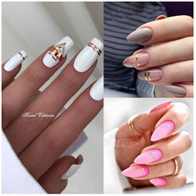Load image into Gallery viewer, French Rose Gold Striping Tape Nail Design Stripe Lines Geometry 3D Sticker for Nails Gel Polish Sticker Decals for Manicuring Decorations Manicure Stickers Decals Silver Strip Line Nail Decal Self-Adhesive 3D Wave Decal Decoration Metallic Curve Design
