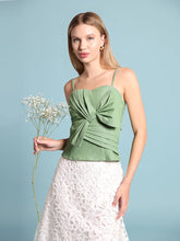 Load image into Gallery viewer, Front Bow-Tie Smoked Back Bustier Top

