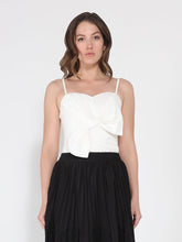 Load image into Gallery viewer, Front Bow-Tie Smoked Back Bustier Top
