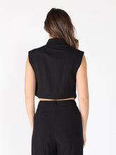 Load image into Gallery viewer, Front Button Open-Bottom Hem Sleeveless Top
