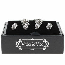 Load image into Gallery viewer, Vittorio Vico Silver Cufflinks &amp; Stud Sets
