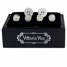 Load image into Gallery viewer, Vittorio Vico Silver Cufflinks &amp; Stud Sets
