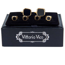 Load image into Gallery viewer, Vittorio Vico Gold Cufflinks &amp; Stud Sets
