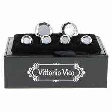 Load image into Gallery viewer, Vittorio Vico Silver Cufflinks &amp; Stud Sets
