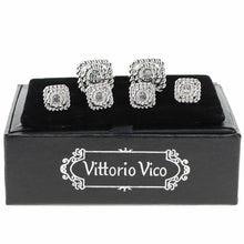 Load image into Gallery viewer, Vittorio Vico Silver Cufflinks &amp; Stud Sets
