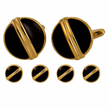 Load image into Gallery viewer, Vittorio Vico Gold Cufflinks &amp; Stud Sets
