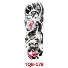 Load image into Gallery viewer, Full Arm Large Size Sleeve Temporary Sticker Dragon Tattoo Waterproof Body Art Realistic 3D Design For Mens
