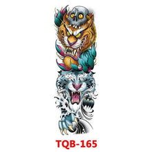 Load image into Gallery viewer, Full Arm Large Size Sleeve Temporary Sticker Dragon Tattoo Waterproof Body Art Realistic 3D Design For Mens
