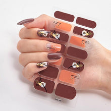 Load image into Gallery viewer, Full Cover Nail Stickers Designer Nail Decals Fashion Five Sorts of Nail Stickers  Nail Sticker set Nail Decoration Nail Strips 3D Nail Art Stickers Decal Slider Template Diy Nail Tool Decorations Nail Art Design Self Adhesive Luxury Designer Nail Sticker
