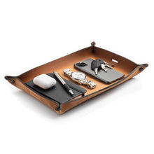 Load image into Gallery viewer, Full Grain Leather Valet Tray / Charging Station

