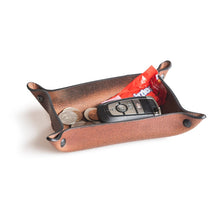 Load image into Gallery viewer, Full Grain Leather Valet Tray / Charging Station
