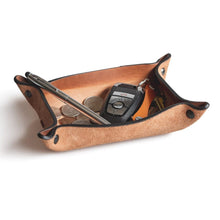 Load image into Gallery viewer, Full Grain Leather Valet Tray / Charging Station
