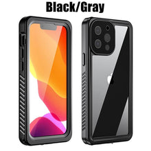 Load image into Gallery viewer, Full Sealed Underwater Case For iPhone 14 13 12 Pro Max Mini 11 XS Max XR 6 7 8 Plus 5 Waterproof Diving Swim Cover Waterproof Case for iPhone Slim Fit Snow Resistant Case Strong Phone Case &amp; Screen Protector
