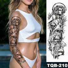 Load image into Gallery viewer, Full Women Man Realistic Waterproof Temporary Tattoo Tiger Stickers Luxury Big Design For Arm Thigh
