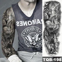 Load image into Gallery viewer, Full Women Man Realistic Waterproof Temporary Tattoo Tiger Stickers Luxury Big Design For Arm Thigh
