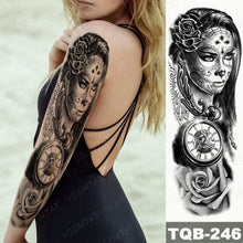 Load image into Gallery viewer, Full Women Man Realistic Waterproof Temporary Tattoo Tiger Stickers Luxury Big Design For Arm Thigh
