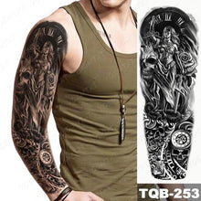 Load image into Gallery viewer, Full Women Man Realistic Waterproof Temporary Tattoo Tiger Stickers Luxury Big Design For Arm Thigh
