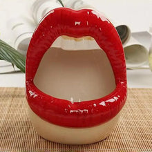 Load image into Gallery viewer, Funny Creative Ceramic Cartoon Lips Ashtray Gift for Home - Trendy Mouth  Mini Ashtray for Boyfriend

