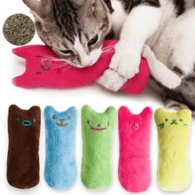 Load image into Gallery viewer, Funny Interactive Pets Chew Bite Supplies for Cat Teeth Grinding Catnip Toys Funny Plush Cat Toy Pet Kitten Chewing Vocal Toy Claws Thumb Bite Cat mint For Cats
