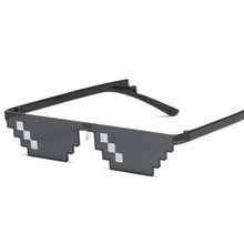 Load image into Gallery viewer, Funny Mosaic Sunglasses For Women New Elegant Vintage Small Frame Glasses For Lady New Retro Shape Metal Design Sunglasses, Men Women Glass 8 Bit Pixel Mosaic Glasses Photo Props Unisex Sunglass
