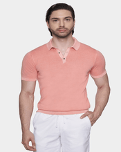 Load image into Gallery viewer, The Mercerized Cotton Polo (Salmon Orange)
