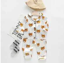 Load image into Gallery viewer, IENENS Girls' Long-Sleeved Pajama Set (Ages 1-4) - # BAAA81810022
