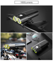 Load image into Gallery viewer, GACIRON 400-1800 Lumens Bicycle Front Light USB Rechargeable Cycling Headlight Flashlight MTB Road Bike Waterproof LED Head Lamp

