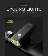 Load image into Gallery viewer, GACIRON 400-1800 Lumens Bicycle Front Light USB Rechargeable Cycling Headlight Flashlight MTB Road Bike Waterproof LED Head Lamp
