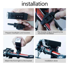 Load image into Gallery viewer, GACIRON 400-1800 Lumens Bicycle Front Light USB Rechargeable Cycling Headlight Flashlight MTB Road Bike Waterproof LED Head Lamp
