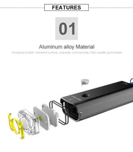 Load image into Gallery viewer, GACIRON 400-1800 Lumens Bicycle Front Light USB Rechargeable Cycling Headlight Flashlight MTB Road Bike Waterproof LED Head Lamp
