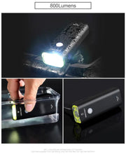 Load image into Gallery viewer, GACIRON 400-1800 Lumens Bicycle Front Light USB Rechargeable Cycling Headlight Flashlight MTB Road Bike Waterproof LED Head Lamp
