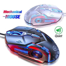 Load image into Gallery viewer, Gaming LED Wired Mechanical Mouse 6 Button With Backlight Ergonomic Cool Mouse Design For Laptop And Computer
