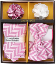 Load image into Gallery viewer, Vittorio Farina Gift Box (Necktie, Bow Tie, Pocket Squares and Flower Lapel Pin)
